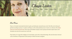 Desktop Screenshot of chayalester.com