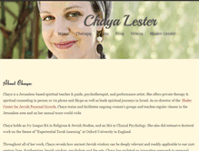 Tablet Screenshot of chayalester.com